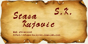 Staša Kujović vizit kartica